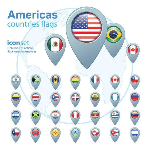 World Flags, ikona, vektorová ilustrace — Stockový vektor