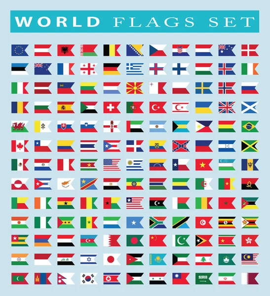 Mundo Banderas icono, vector de ilustración — Vector de stock