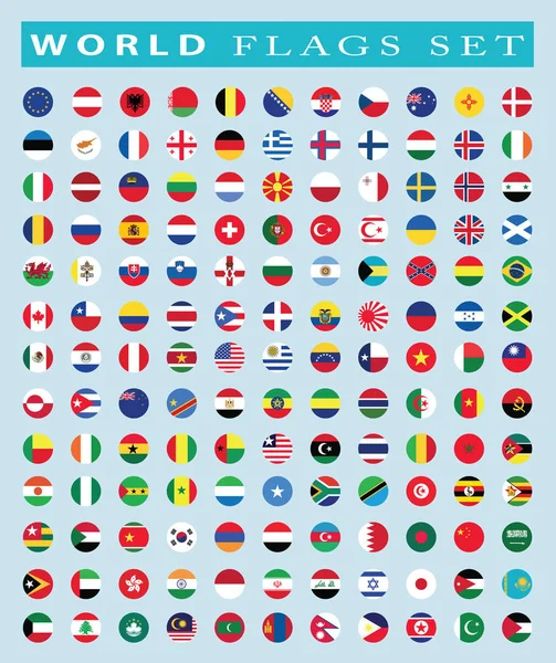 Mundo Banderas icono, vector de ilustración — Vector de stock