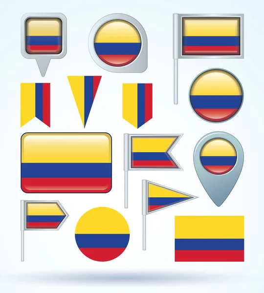 Monde Icône des drapeaux, illustration vectorielle — Image vectorielle