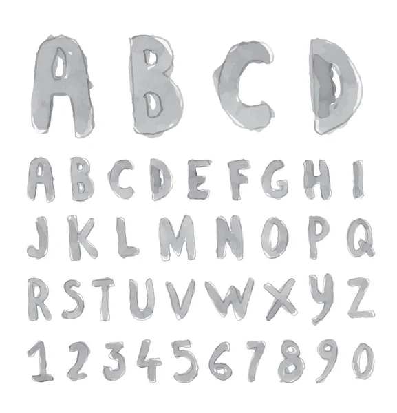 手描きのアルファベット。ベクトル — ストックベクタ