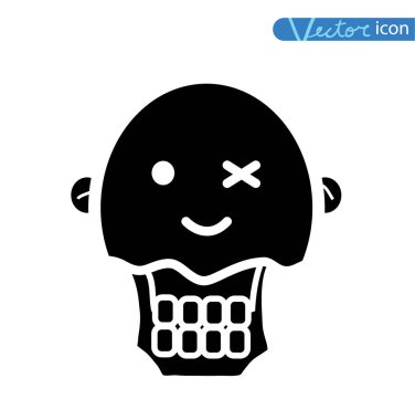 Zombi çizgi film karakter seti, vektör illüstrasyonu.