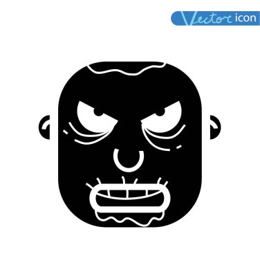 Zombi çizgi film karakter seti, vektör illüstrasyonu.