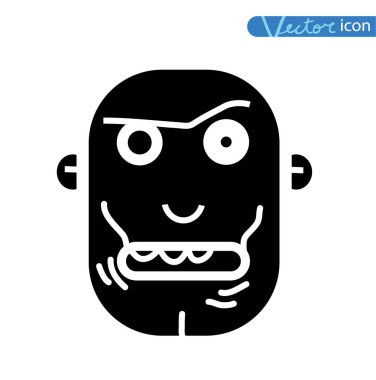 Zombi çizgi film karakter seti, vektör illüstrasyonu.