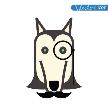  Hipster pet simge seti. vektör çizimleri.