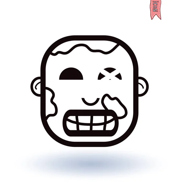 Zombie cartoon character set, vector illustration. — 스톡 벡터