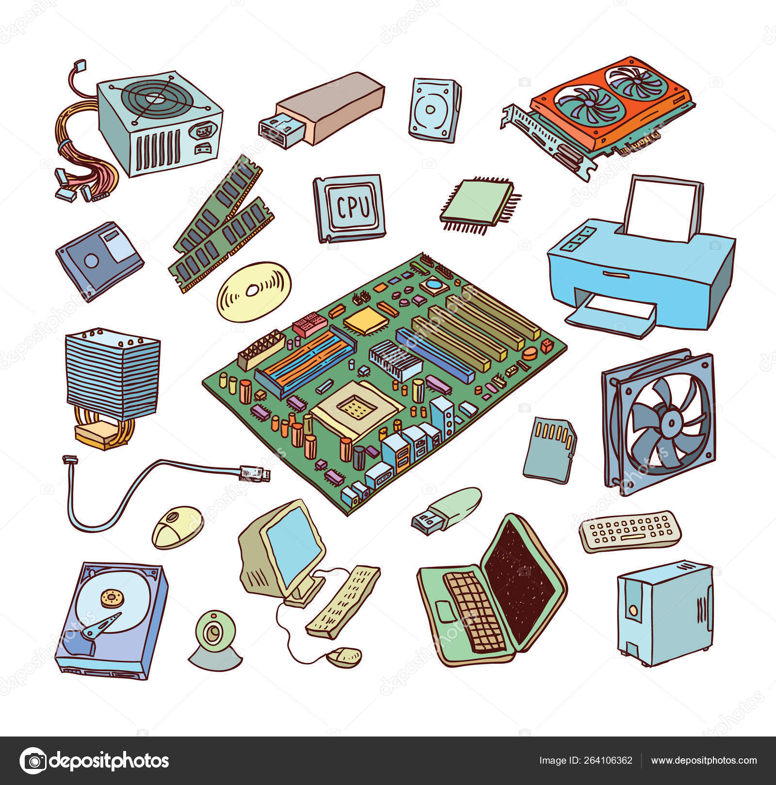 Computer Parts ( Built PC ) - Buy Royalty Free 3D model by Daniel Cardona  (@DanielCardonaArt) [bd6fb0e]