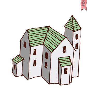  ev simgesi, vektör illüstrasyonu.