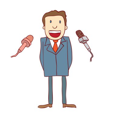 Para ve iş simgeleri ayarlanmış, el çizilmiş.