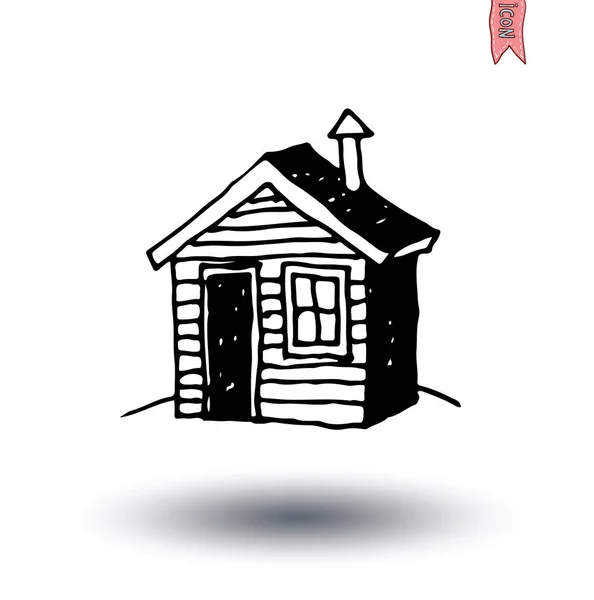 Ikona domu, ilustracja wektora. — Wektor stockowy