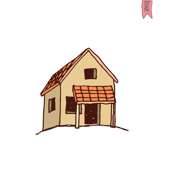 Іконка будинку, Векторна ілюстрація . — стоковий вектор