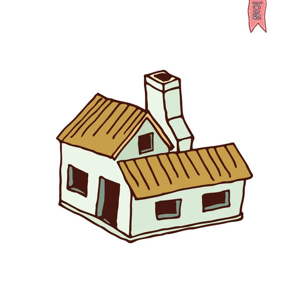 Hus ikon, vektor illustration. — Stock vektor