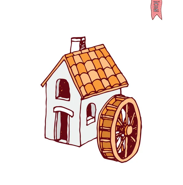 House icon, vector illustration. — Stock Vector