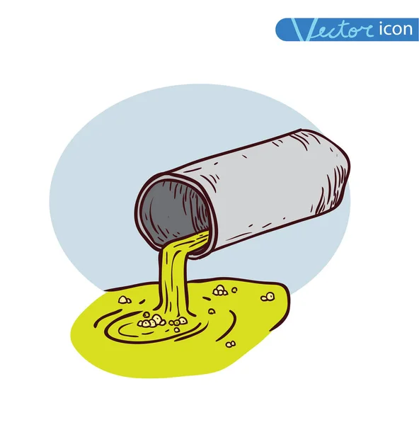 Doodle de poluição, Vector —  Vetores de Stock