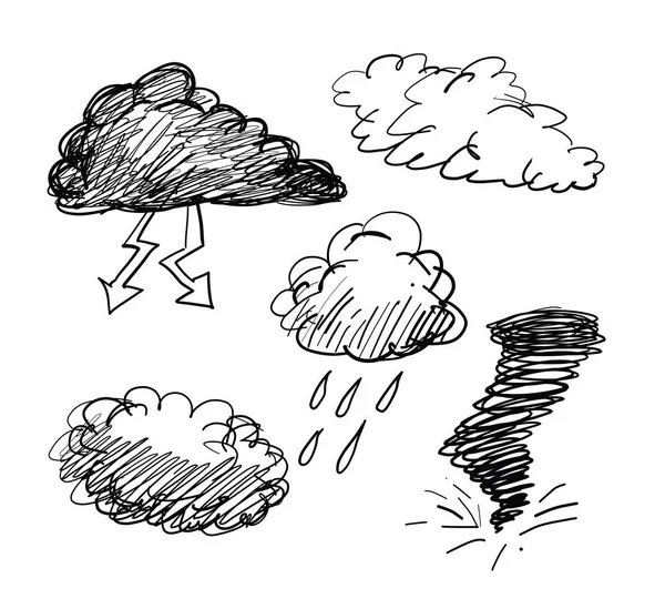 Weather Icons. vector illustration. — Stock Vector