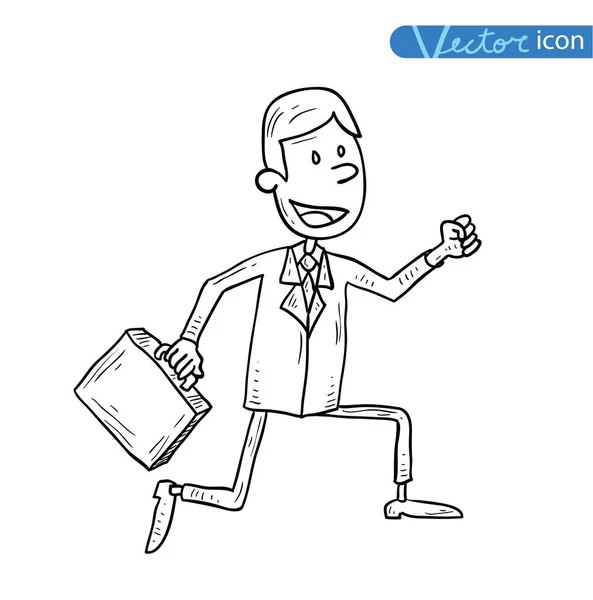 Zestaw ikon pieniężnych i biznesowych, ręcznie rysowane. — Wektor stockowy