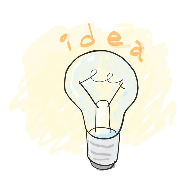 Set icona idea lampadina, illustrazione vettoriale — Vettoriale Stock