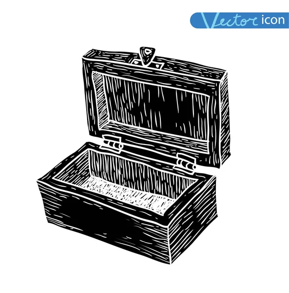 Boxes Collection Doodles Set Vector Illustration — Stock Vector