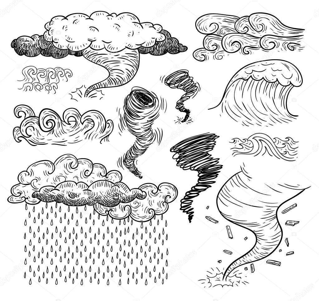 Weather Icons. vector illustration.