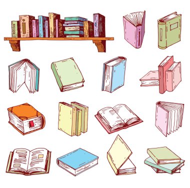 Okula dön, öğeleri, etiket ve simge kümesini karalamalar. Vektör