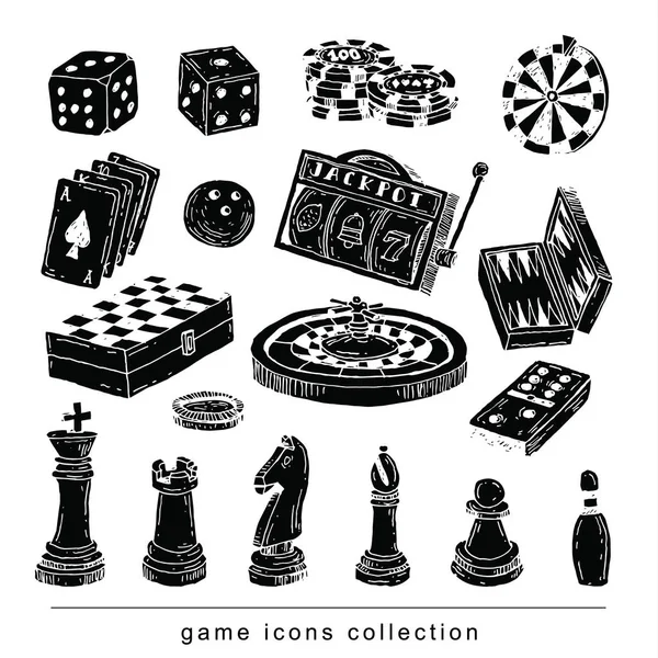 Pieza de ajedrez, ilustración vectorial dibujada a mano . — Vector de stock