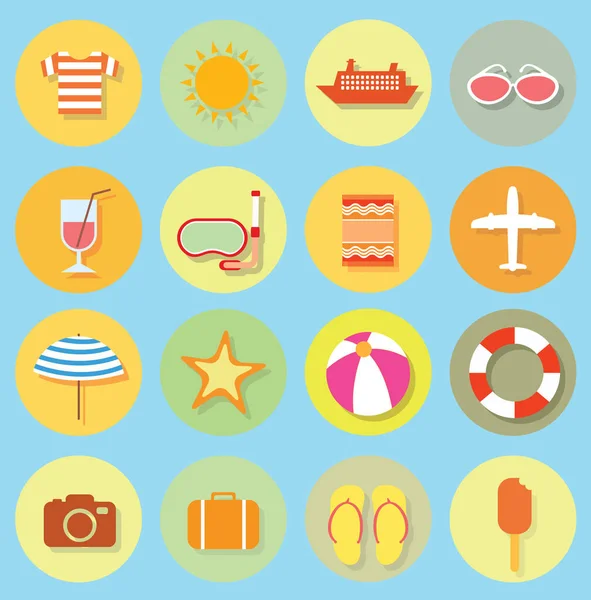 Doodle zomer pictogram, vector illustratie. — Stockvector