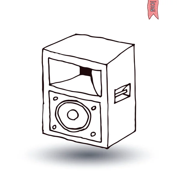 Speaker icon. Vector illustration. — Stock Vector