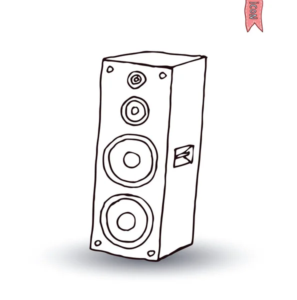 Lautsprecher-Symbol. Vektorillustration. — Stockvektor