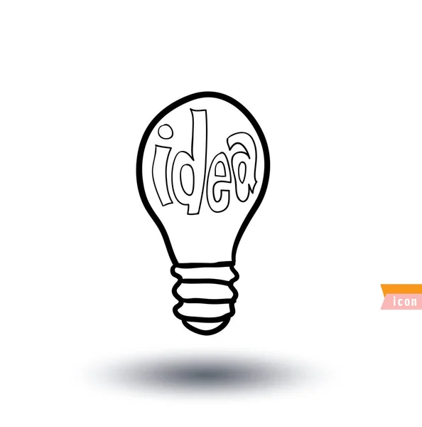 Set bulb  idea icon, vector illustration — Stock Vector