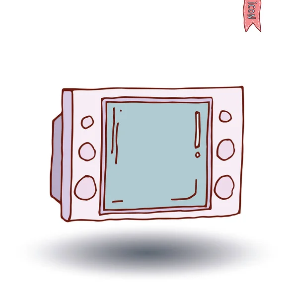 Televisores, vintage y moderno, ilustración vectorial — Vector de stock