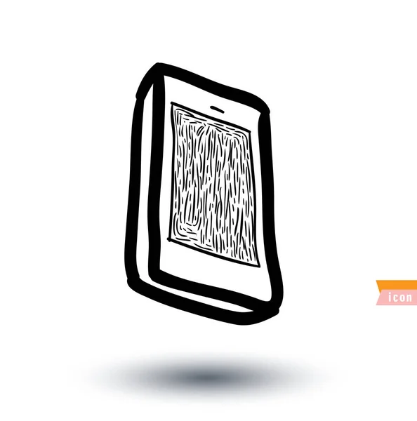 Tablet PC und Smartphone, Vektorillustration. — Stockvektor