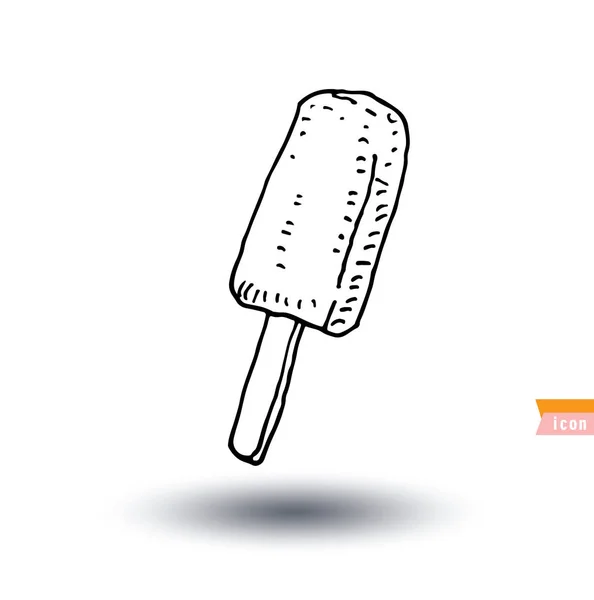 Ikona zmrzliny s kuželem, vektorová ilustrace. — Stockový vektor