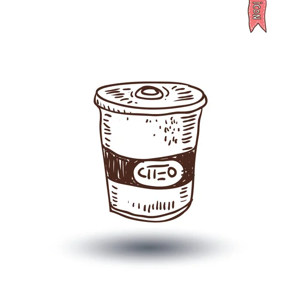 Drink ikoner. Handritad vektor illustration. — Stock vektor
