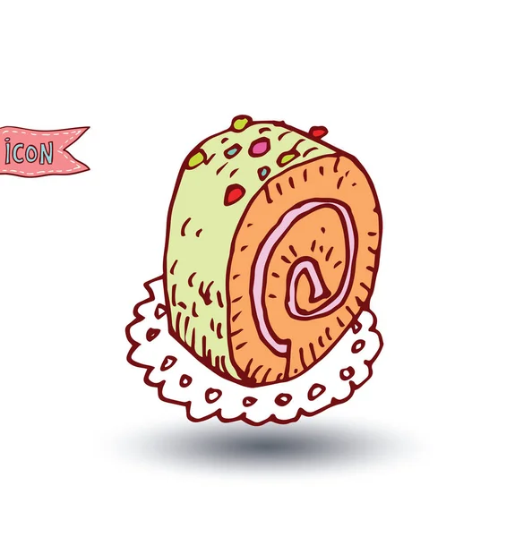 Set icone Sweets, illustrazione vettoriale . — Vettoriale Stock