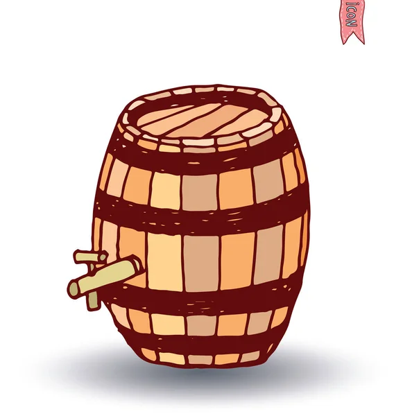 Barrel icon; vector illustration — Stock Photo, Image