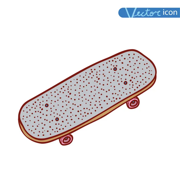 Patinar. Ilustración vectorial dibujada a mano . — Vector de stock