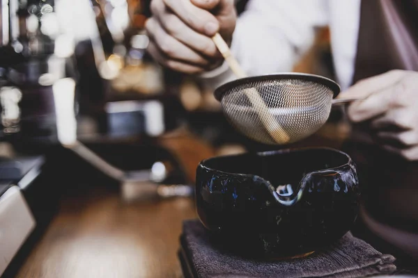 日本茶の儀式 伝統文化の概念 日本の抹茶 — ストック写真