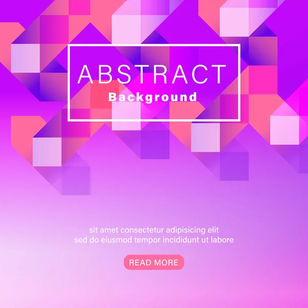 Abstract Geometric Shape Vivid Neon Color Magenta Pink Background Landing Vector Graphics