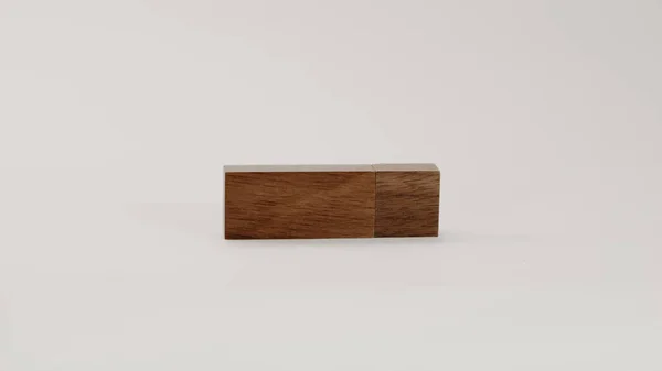 Making Photo Session Objects Photo Studio Object Wooden Usb — Stock Fotó