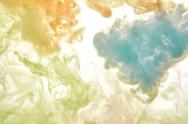 Inchiostro acrilico multicolore in acqua. Sfondo astratto . — Foto Stock