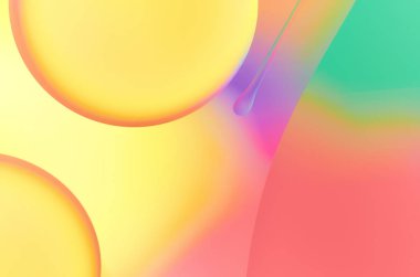 Renkli daireler ve dalgalar