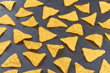 Nachos. Meksika yemeği konsepti.