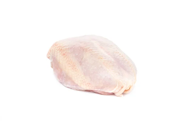 Fresh Raw Chicken Breast White Background Close — Stock Photo, Image