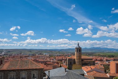 Avila Ispanya, Valle Avbles, Santiago Kilisesi, Nuestra Senora de Gracia Manastırı bakış açısı