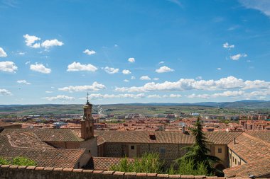 Avila Ispanya, Valle Avbles, Santiago Kilisesi, Nuestra Senora de Gracia Manastırı bakış açısı