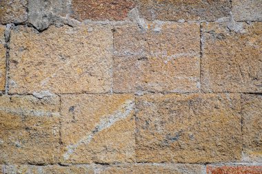 Grafik kaynakları gri granit ve çimento duvar yakın çekim