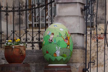 Ukrayna, Lviv, 22 Nisan 2019. - Şehir merkezinde Paskalya Festivali