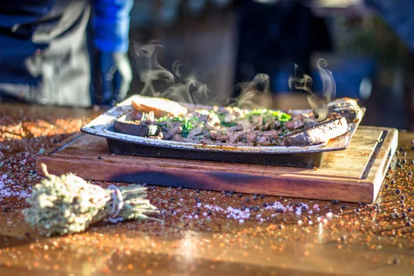 Şef hazırlanmış lezzetli gıdalar