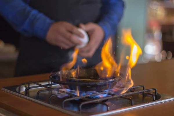 Şef hazırlanmış lezzetli gıdalar