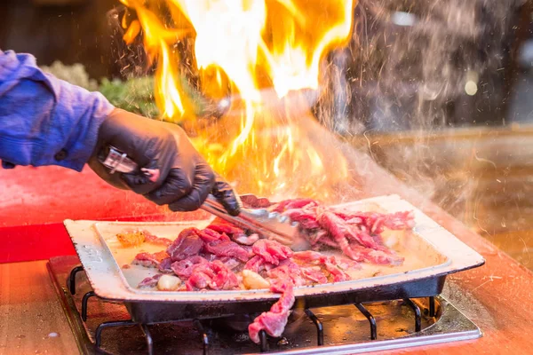 Şef hazırlanmış lezzetli gıdalar